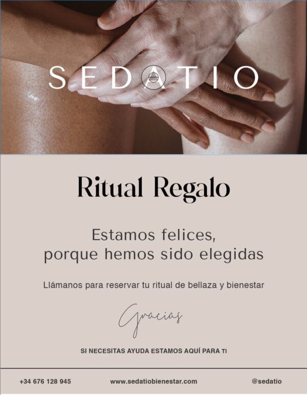 Oferta regalo ritual belleza y bienestar Sedatio